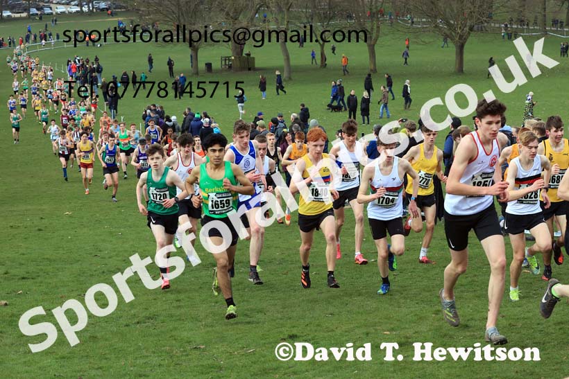 Mens Under-17s, 2024 CAU Inter Counties Cross Country Champs., Wollaton Park, Nottingham. Photo: David T. Hewitson/Sports for All Pics